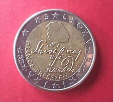 Moneta 2 euro Slovenia 2007 – France Preseren – errori di conio.