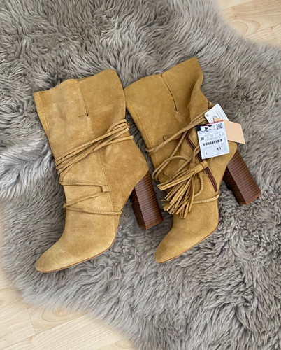 Stivali zara sabbia beige - stivali,