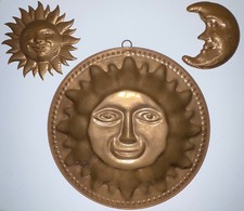 Piatti in rame sole e luna da
