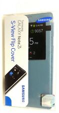 Samsung Galaxy Note 3 Custodia S-View Flip Cover Folio - Blu Chiaro
