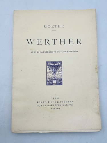 Goethe les souffrances du - -,