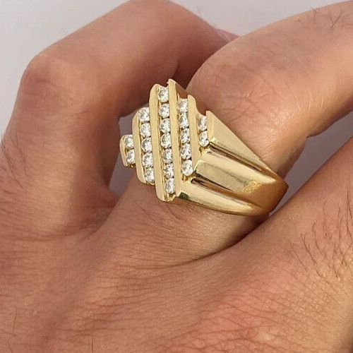 Anello uomo elegante rotondo - elegante,