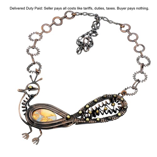 Collana catena pavone - , avvolta