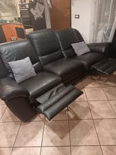 divano 3 posti in pelle artigianale  semi nuovo