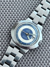 Omega Geneve Dynamic Tool 102 Orologio Donna Automatico Vintage Quadrante Blu Argento