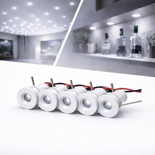 Kit mini faretto led - 5, incasso