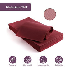 25 pz Tovaglie in TNT 1x1 m Vari Colori Tessuto Non Tessuto per Tavola Elegante