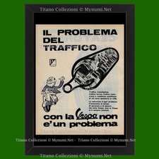 1964 * Pubblicità Originale 'Piaggio Vespa - Il Problema del Traffico' in Cornic