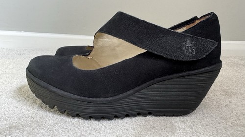 Scarpe fly cupido - nere, nabuk