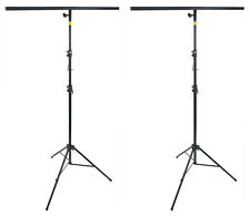 (2) Rockville RVLS60 Treppiede Portatile Alto 9 Piedi Supporto Illuminazione DJ Barre T + Borse