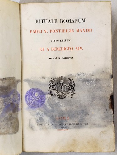 Rituale romanum 1787 latin - rituale,