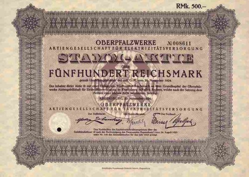 Oberpfalzwerke obag 1924 - obag,