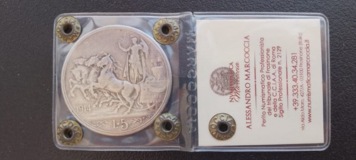 Lire 1914 periziata e - 5,