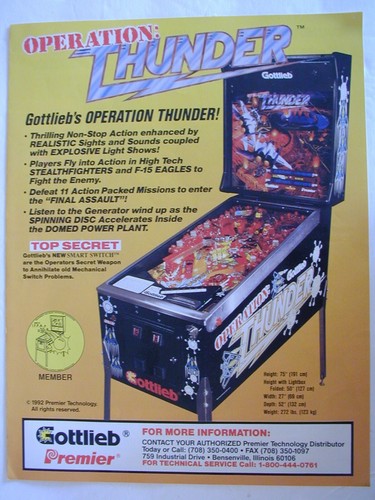 1992 gottlieb flipper - 1992,
