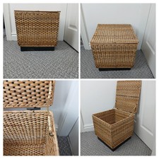 Vintage vimini rattan legno -