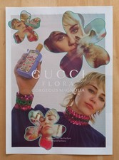 Pubblicità Italian Ritaglio 2023 Profumo GUCCI Flora Magnolia Miley Cyrus
