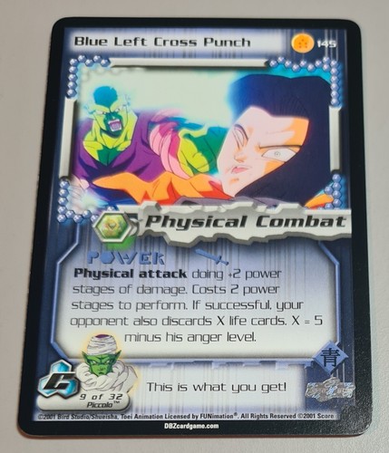 Blue left cross punch - blue,