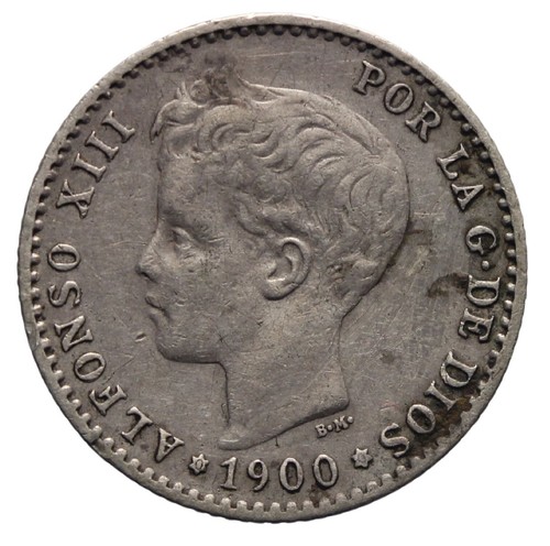 Spagna 50 cent - spagna, 1900