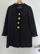 Cappotto donna tweed - zara, nero