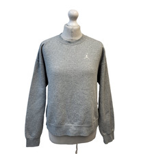 Felpa Air Jordan grigia cotone retrò uk donna XS 6-8 GG147