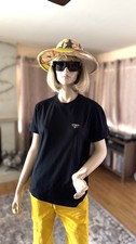 T-shirt nera uomo PRADA