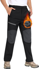 Pantaloni Escursionismo Uomo Softshell Pantaloni Da Sci Trekking Montagna Invern