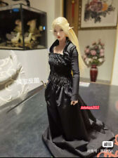 Modellino gonna vestito sexy nero 1/6 per action figure donna 12" body toy
