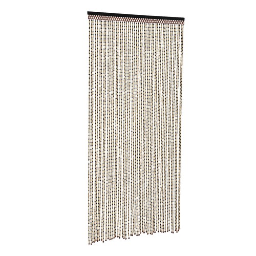 Wood beaded curtain bamboo - beaded,