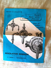 CATALOGO 1960 CIRCA LISTINO MINGORI MISCELATORI S.U.M. BRESCELLO RARISSIMO