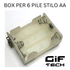 BOX PORTAPILE 6 BATTERIE STILO