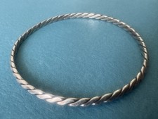 RARO bracciale vintage TIFFANY & CO .925 argento sterling cavo intrecciato
