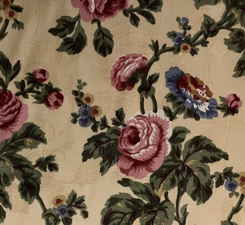 Tessuto rosa floreale waverly - tessuto,