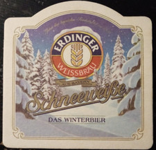Sottobicchiere birra Erdinger Weissbräu - Erdinger Biancaneve - Das Winterbier