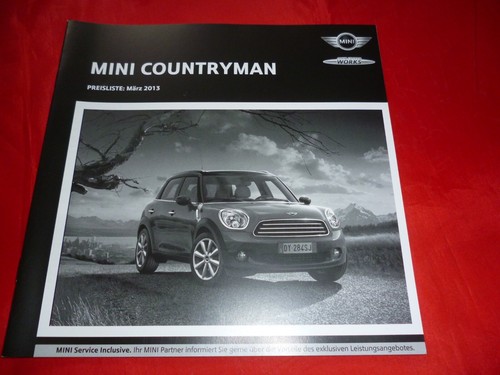 Listino prezzi mini countryman - prezzi,