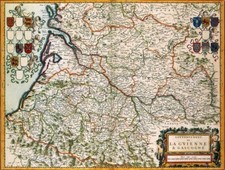 Reproduction carte ancienne - Gouvernement de Guyenne et Gascogne XVIIè