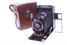 ✅ FOTOCAMERA VOIGTLANDER BERGHEIL GREEN DELUXE 9x12CM *MINTY* OBIETTIVO HELIAR 150MM 4,5