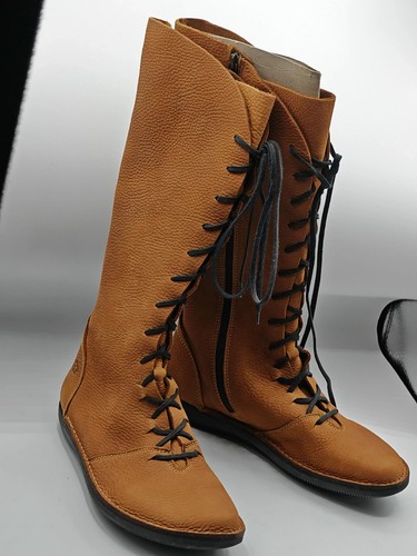 Stivali donna pelle camel - stivali,