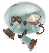 Plafoniera ceramica metallo Ø
