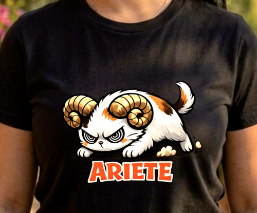 Maglietta ariete gatto - gatto, t