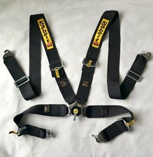 Imbracatura cintura di sicurezza racing universale nera Sabelt 4 punti Camlock sgancio rapido 3"