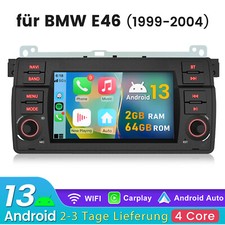 Per BMW Serie 3 E46 318 320 325 M3 Carplay Android 14 Autoradio GPS Navi RDS 2+64GB