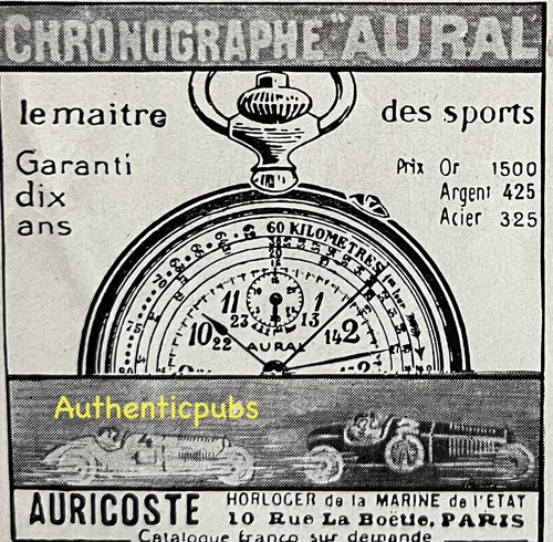 Publicite chronographe aural - publicite,