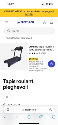 Tapis roulant elettrico - tapis,