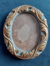 Antica Cornice  per miniature Legno Lavorato Dorata