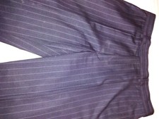 ABITO UOMO RIGATO TG.50 GRIGIO SCURO!