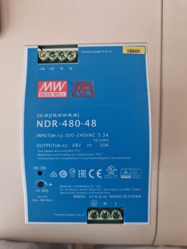 Mean well ndr 480 - mean, ndr-480-48