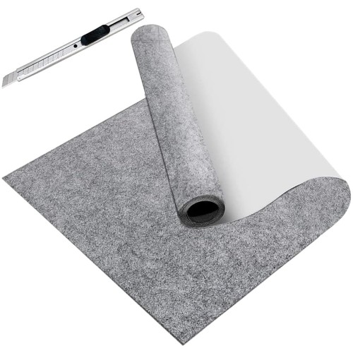 Feltro adesivo rotolo grigio - adesivo,