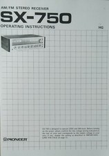 Pioneer SX-750 - Ricevitore