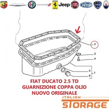 FIAT DUCATO 2.5 TD GUARNIZIONE COPPA OLIO NUOVO ORIGINALE 99488483
