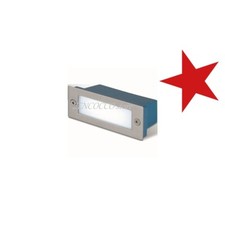 Faretto Segnapasso 5w incasso a muro da esterno rettangolare ip44 giardino 220v